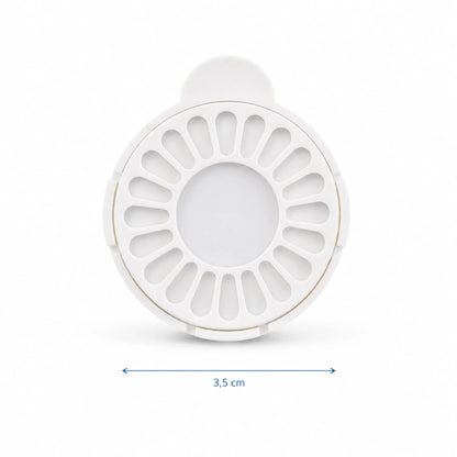 Filtre fontaine eau chat - Oluna : dimensions du filtre 3,5 cm - AstuceChat