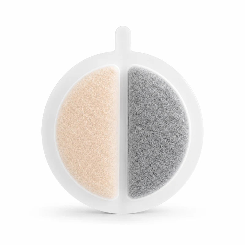 Filtre pour fontaine à eau chat - Oarty : vue dessus du filtre - AstuceChat