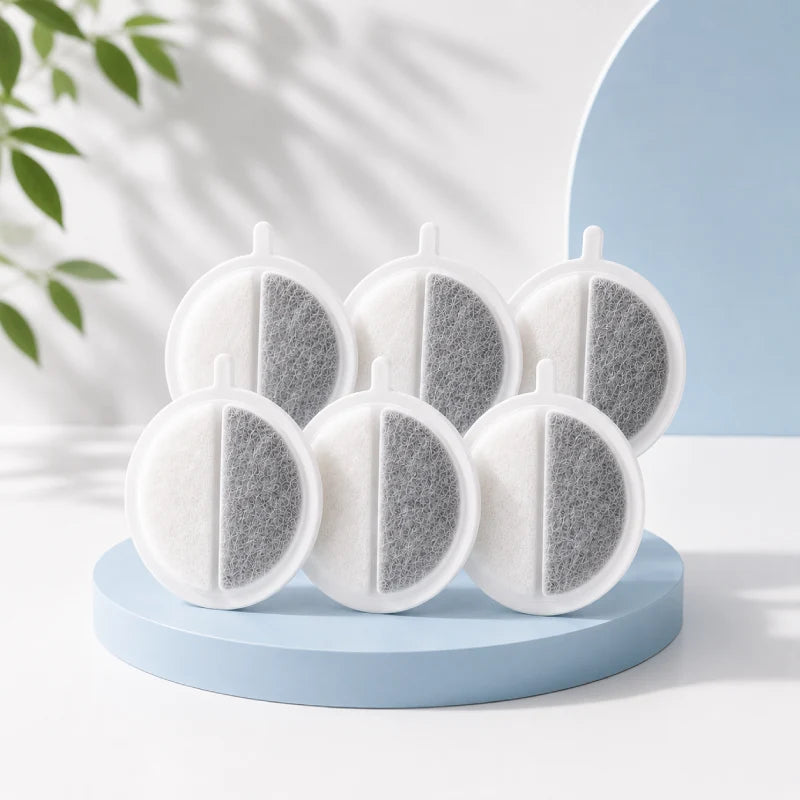Filtre pour fontaine à eau chat - Pack Essentiel 6 filtres Oarty - AstuceChat
