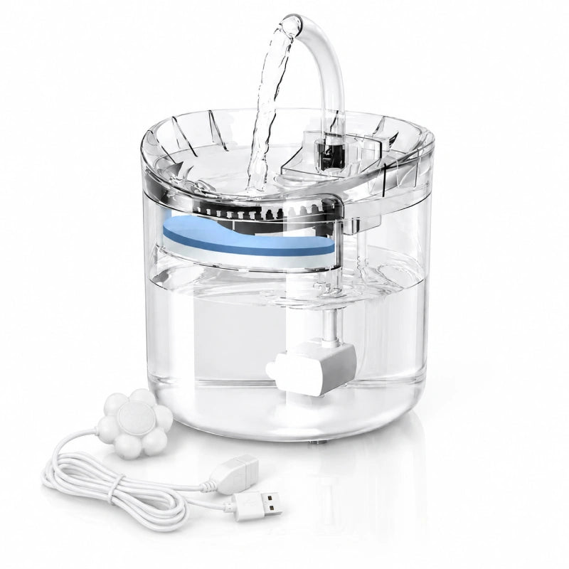 Fontaine à eau chat avec capteur de mouvement - Onoblia : modèle USB avec capteur - AstuceChat