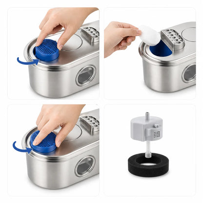 Fontaine a eau chat inox - Onox : remplacement du filtre multicouche - AstuceChat