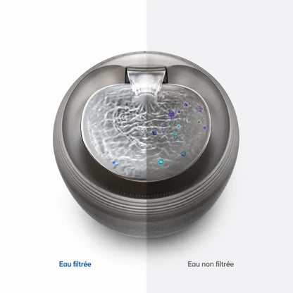 Fontaine à eau chat silencieuse - Oarty : eau filtrée et eau non filtrée - AstuceChat