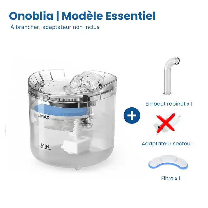 Fontaine à eau pour chat - Onoblia : modèle essentiel 