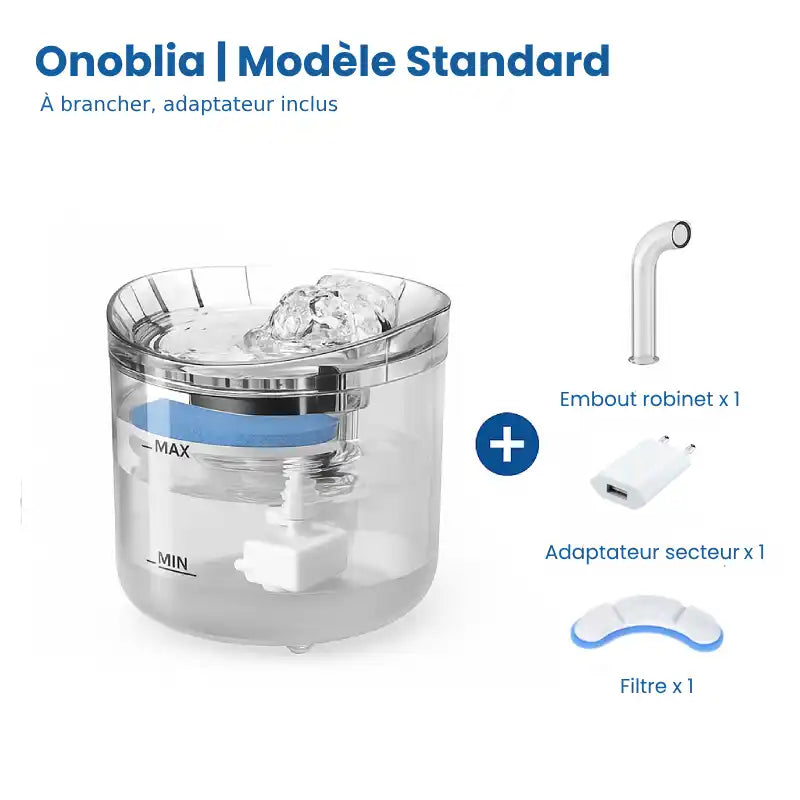 Fontaine à eau pour chat - Onoblia : modèle standard