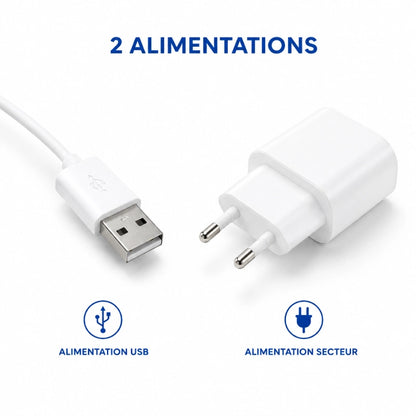 Fontaine eau chat compacte et élégante - Ovelou : deux alimentations USB et secteur - AstuceChat