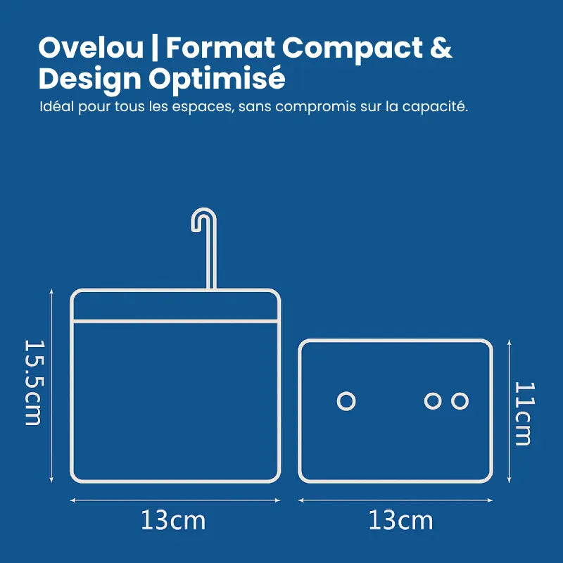 Fontaine eau chat - Ovelou : dimensions compactes