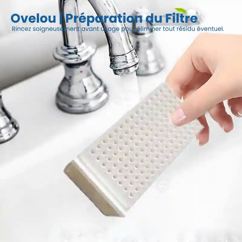 Fontaine eau chat - Ovelou : préparation du filtre