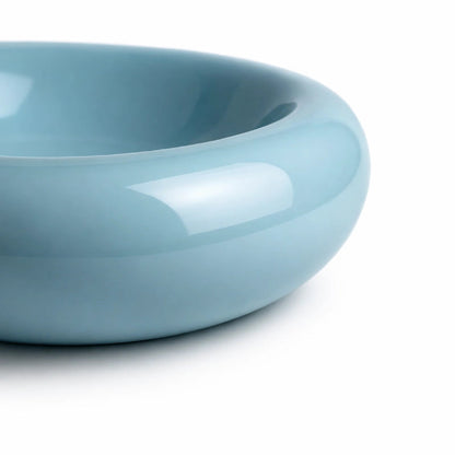 Gamelle chat céramique - Gacéra : détail bol Bleu Céleste - AstuceChat