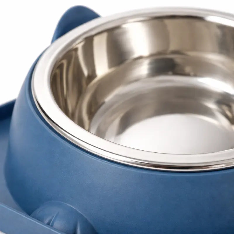 Gamelle chat design - Gachat : détail bol Bleu Nuit - AstuceChat