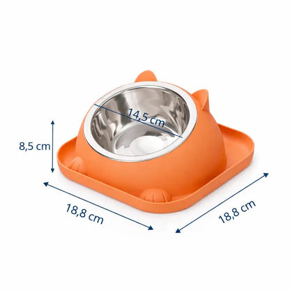 Gamelle chat design - Gachat : dimensions Orange Instinct - AstuceChat