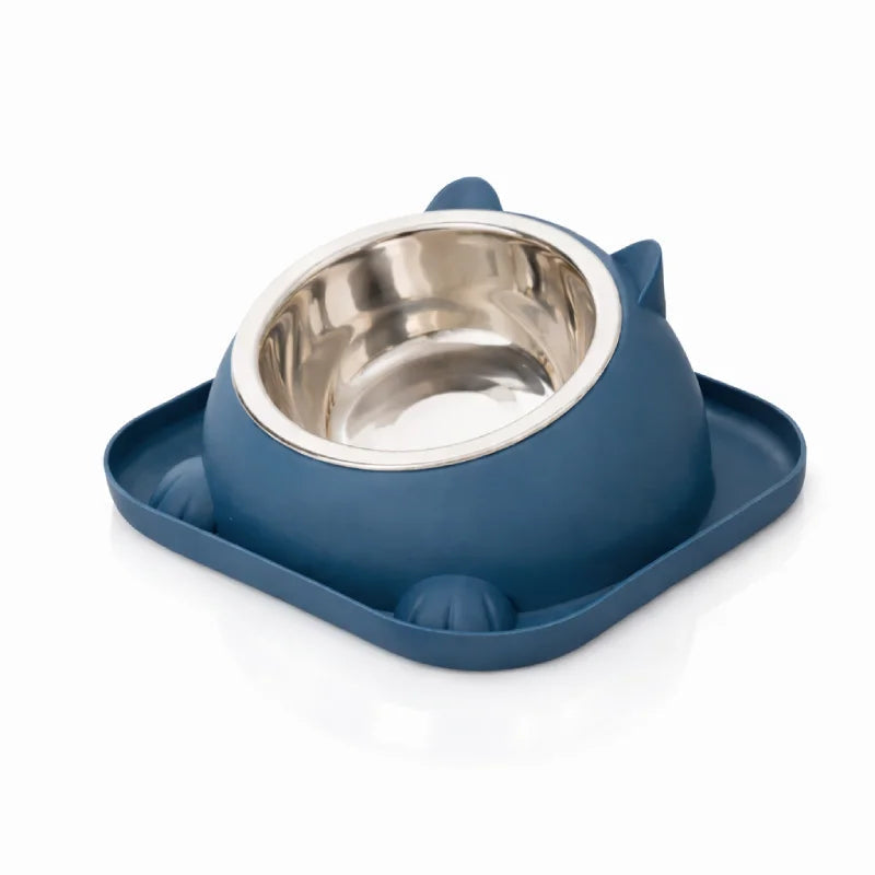 Gamelle chat design - Gachat : modèle solo Bleu Nuit - AstuceChat