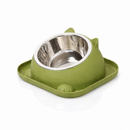 Gamelle chat design - Gachat : modèle solo Vert Sauge - AstuceChat