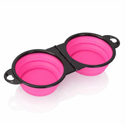 Gamelle chat silicone - double violet aurore - Gaflexi - AstuceChat