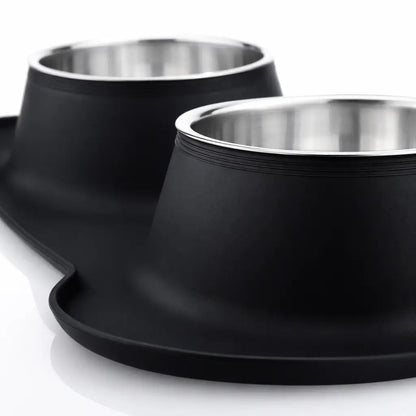 Gamelle chat silicone - Galiss : détail Noir Graphite - AstuceChat