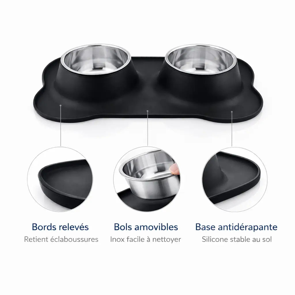Gamelle chat silicone - Galiss : détails produit - AstuceChat