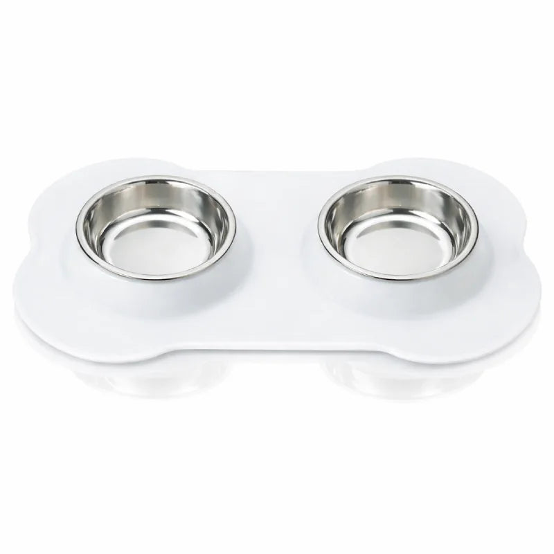 Gamelle chat silicone - Galiss : modèle Blanc Perle - AstuceChat