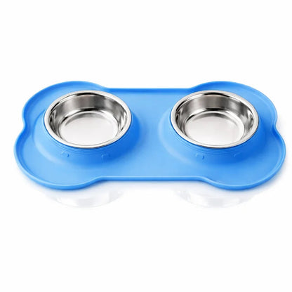 Gamelle chat silicone - Galiss : modèle Bleu Azur - AstuceChat