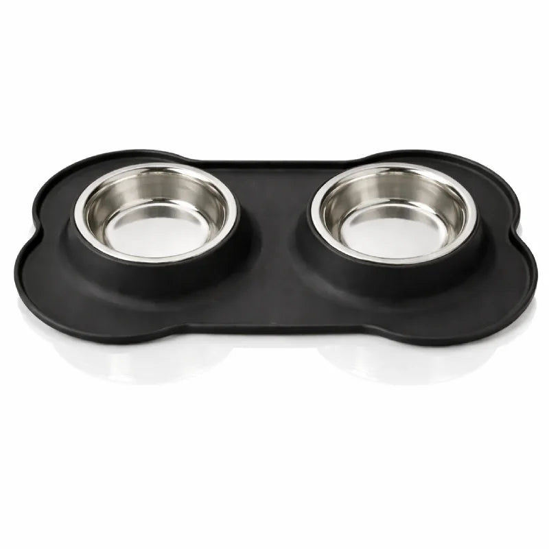 Gamelle chat silicone - Galiss : modèle Noir Graphite - AstuceChat