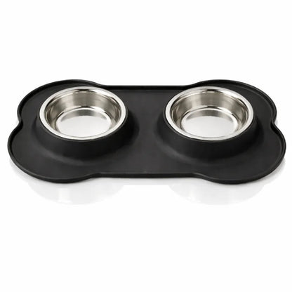 Gamelle chat silicone - Galiss : modèle Noir Graphite - AstuceChat