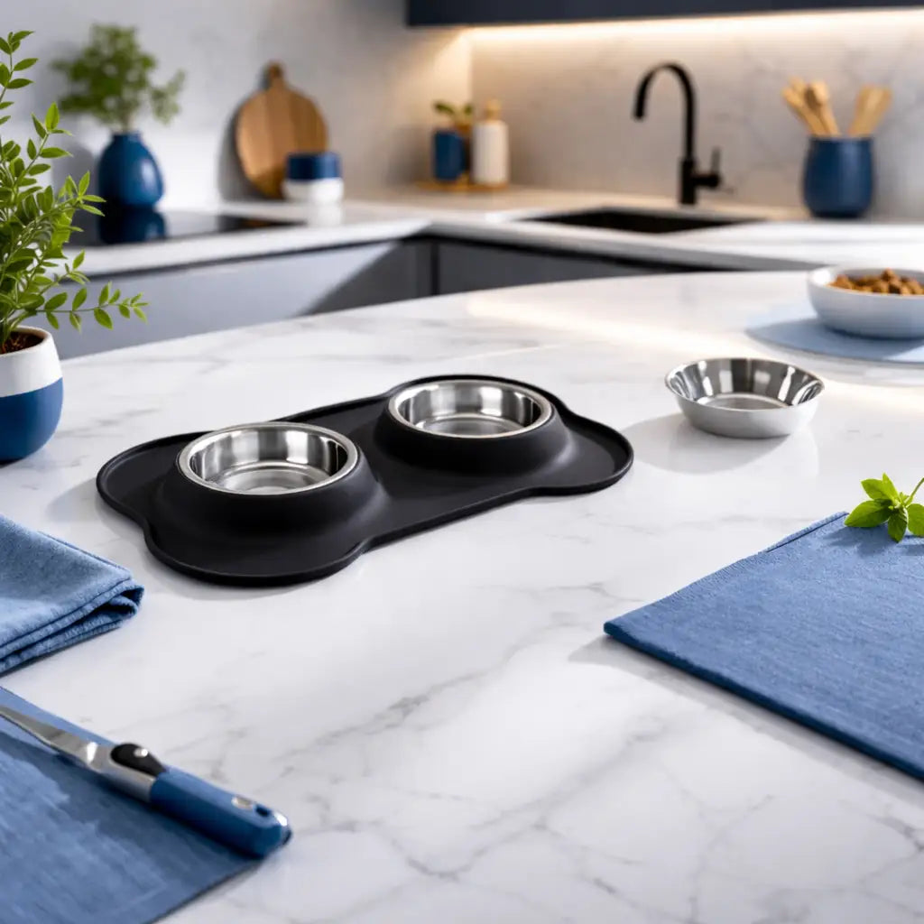 Gamelle chat silicone - Galiss : vue ambiance cuisine - AstuceChat