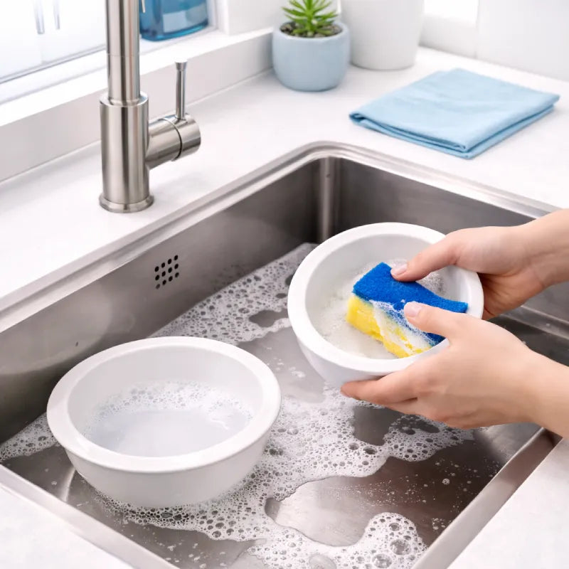 Gamelle chat support bois - Galbeau : bols amovibles faciles à laver - AstuceChat