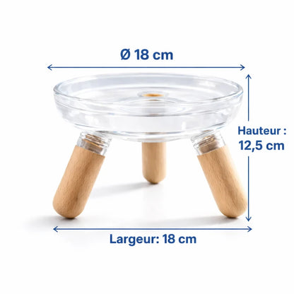 Gamelle chat surélevée – Gavéra – Dimensions 18 cm – AstuceChat