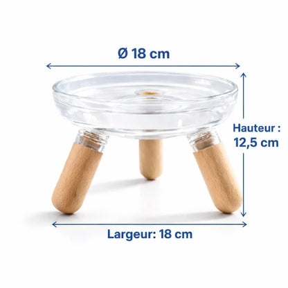 Gamelle chat surélevée - Gavéra : dimensions du produit - AstuceChat