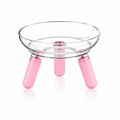 Gamelle chat surélevée - Gavéra : modèle solo rose poudré - AstuceChat