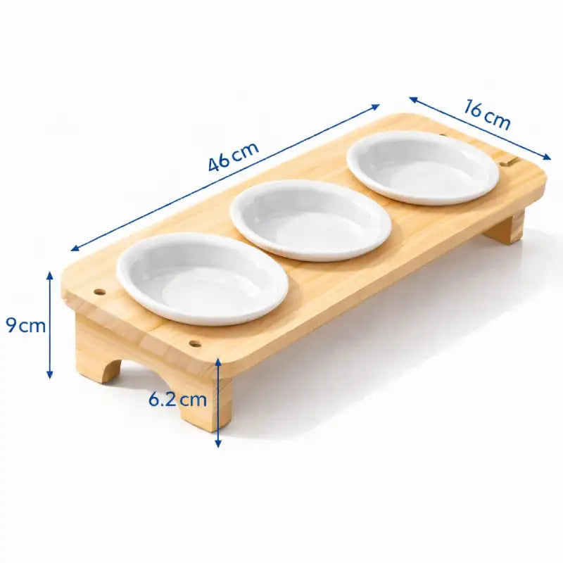 Gamelle chat triple - Gaviko : dimensions triple / trio - AstuceChat
