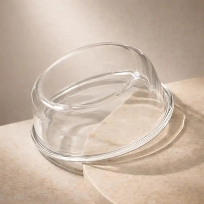 Gamelle chat verre - Gavska : détail bol verre incliné - AstuceChat
