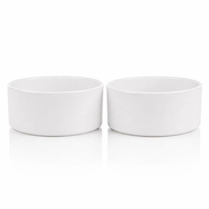 Gamelle chaton céramique - Gaceri : modèle Blanc Nacré Duo - AstuceChat