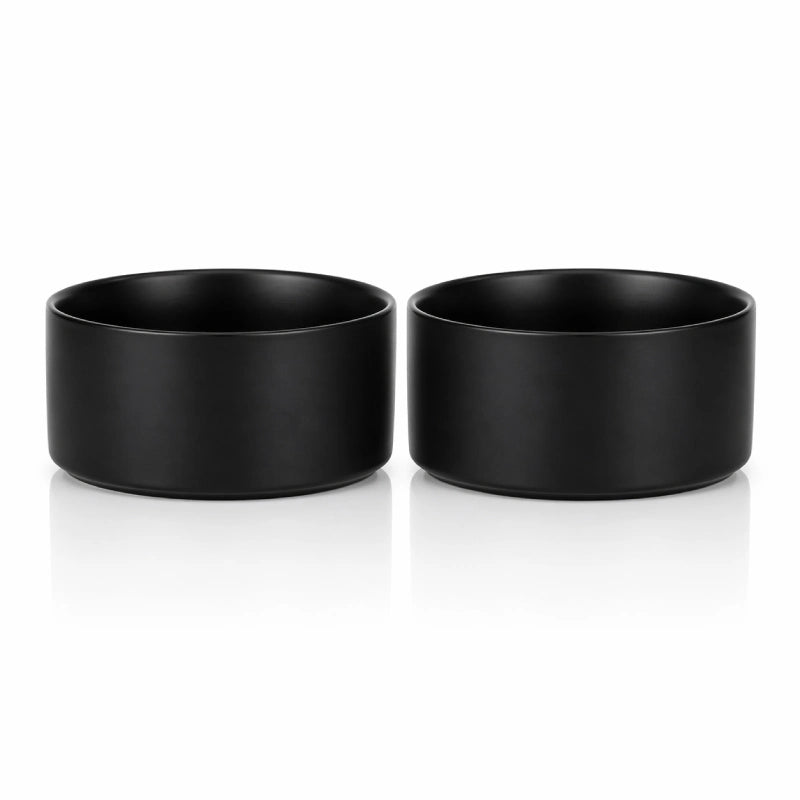 Gamelle chaton céramique - Gaceri : modèle Noir Onyx Duo - AstuceChat
