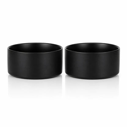 Gamelle chaton céramique - Gaceri : modèle Noir Onyx Duo - AstuceChat
