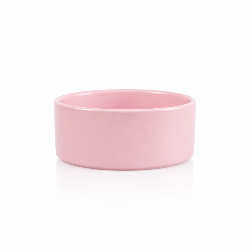 Gamelle chaton céramique - Gaceri : modèle Rose Poudré Solo - AstuceChat