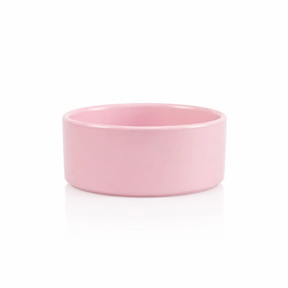 Gamelle chaton céramique - Gaceri : modèle Rose Poudré Solo - AstuceChat