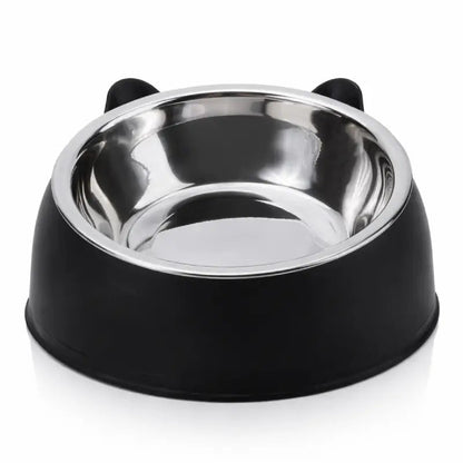 Gamelle chaton inclinée - Gattino : modèle solo Noir Onyx - AstuceChat