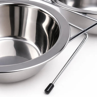 Gamelle Chaton Inox - Gatinox : détail inox durable avec support équilibré stable - AstuceChat