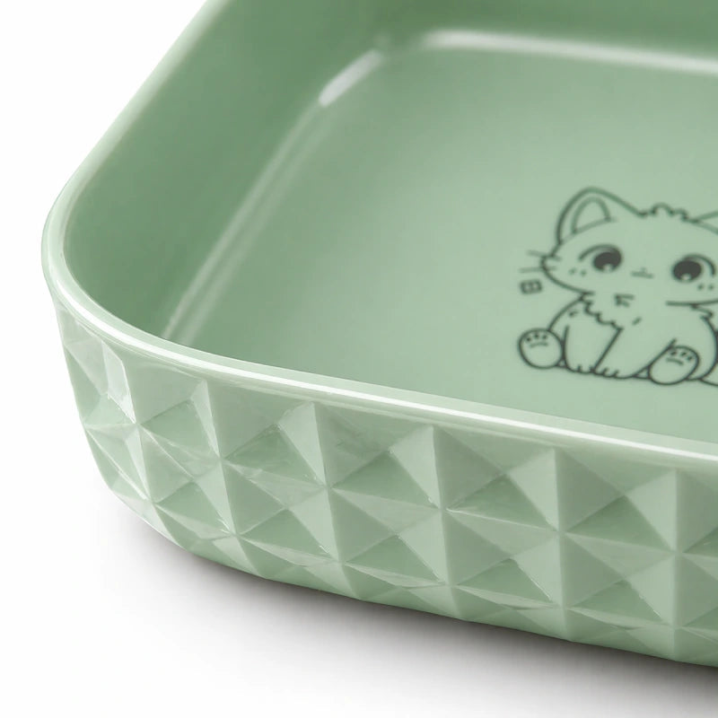 Gamelle chaton lot de 6 - Gacubi : détail intérieur avec motif chaton - AstuceChat
