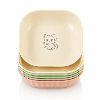 Gamelle chaton lot de 6 - Gacubi : gamelles empilables - AstuceChat