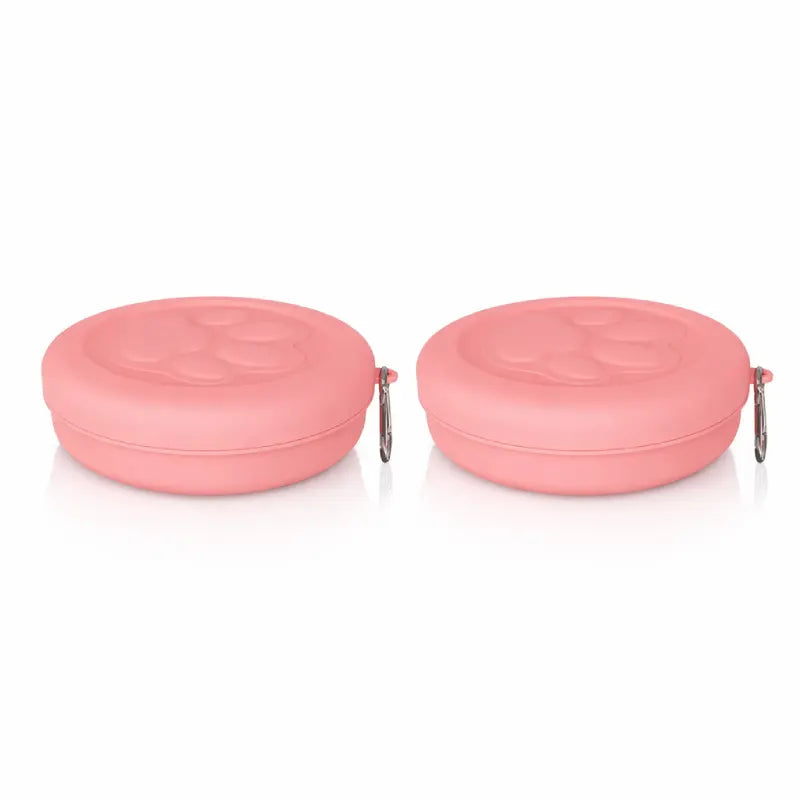 Gamelle de transport pour chat - Gatilo : modèle Rose Poudré Duo - AstuceChat