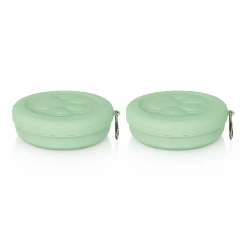 Gamelle de transport pour chat - Gatilo : modèle Vert Sauge Duo - AstuceChat