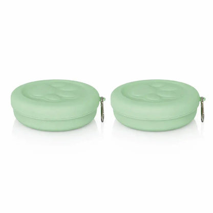 Gamelle de transport pour chat - Gatilo : modèle Vert Sauge Duo - AstuceChat