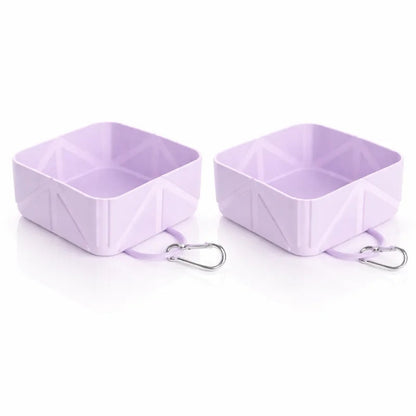 Gamelle de voyage chat - Gaplio : Duo Lavande Pastel - AstuceChat