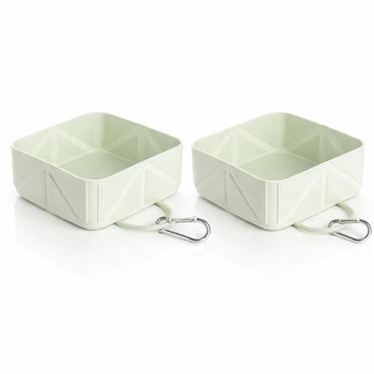 Gamelle de voyage chat - Gaplio : Duo Vert Sauge - AstuceChat