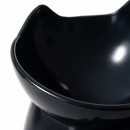 Gamelle design pour chat - Gaféli : détail bol noir - AstuceChat