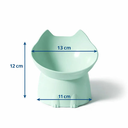 Gamelle design pour chat - Gaféli : dimensions bol vert sauge - AstuceChat