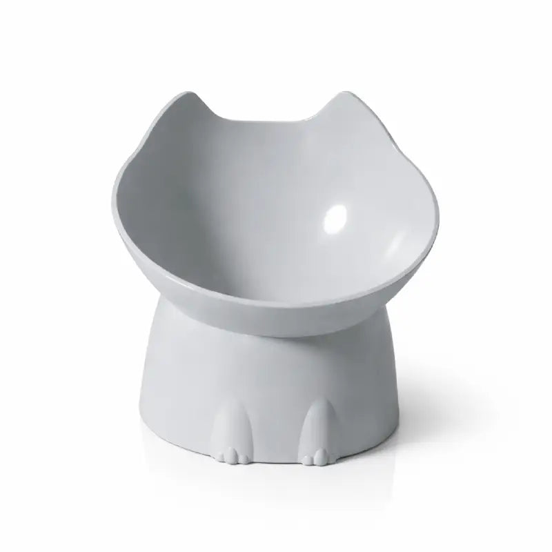 Gamelle design pour chat - Gaféli : modèle solo Gris Brume - AstuceChat