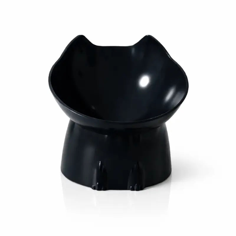 Gamelle design pour chat - Gaféli : modèle solo Noir Profond - AstuceChat