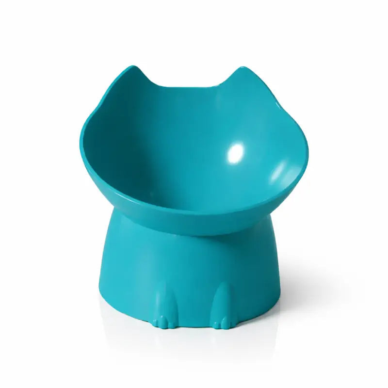 Gamelle design pour chat - Gaféli : modèle solo Turquoise Minéral - AstuceChat