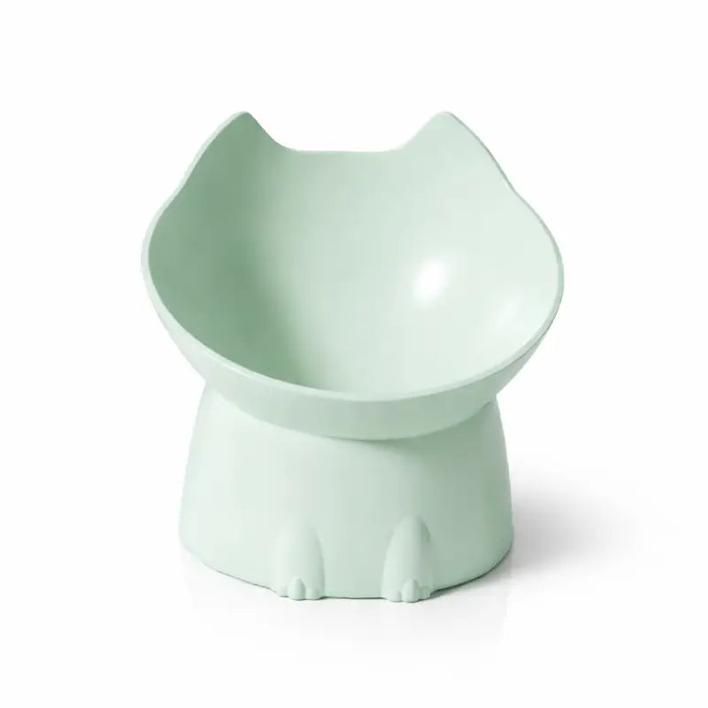 Gamelle design pour chat - Gaféli : modèle solo Vert Sauge - AstuceChat